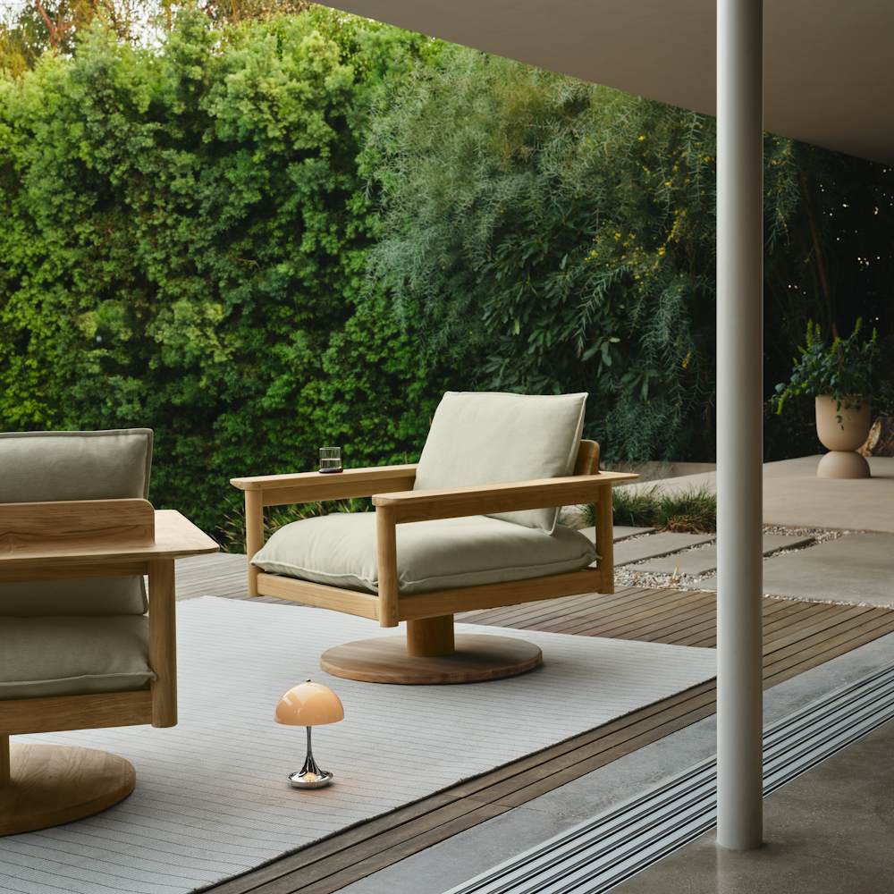 Terassi Swivel Lounge Chair - Heritage Moss