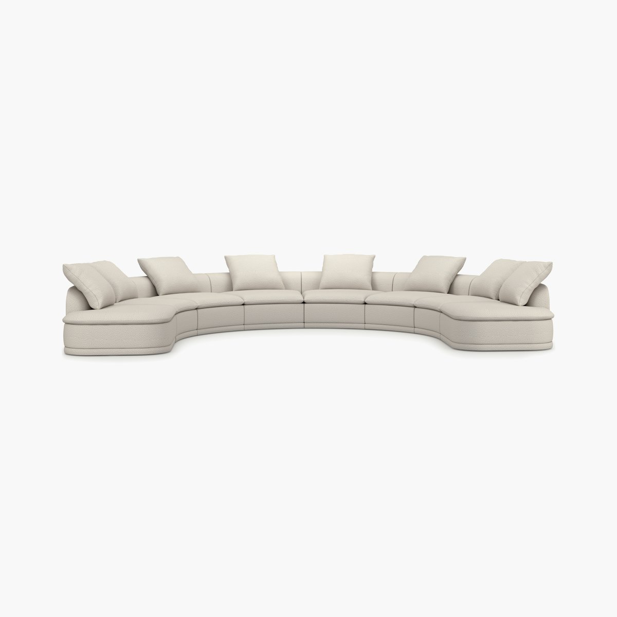 Atlason Composed Modular Sofa U Shape Curved Sectional