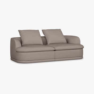 A Atlason Composed Modular Sofa in Lute viewed from an angle