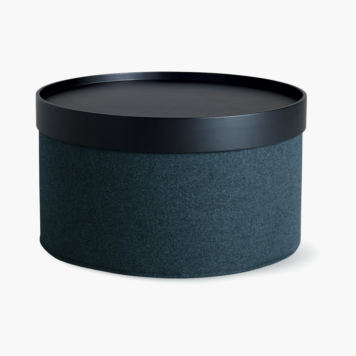 Drum Pouf Tray, Wide