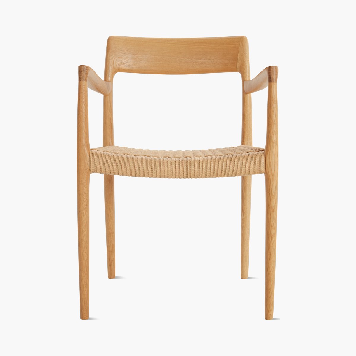 Moller Model 57 Armchair with Woven Seat