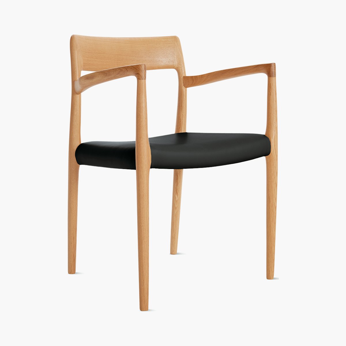 Moller Model 57 Armchair with Leather Seat