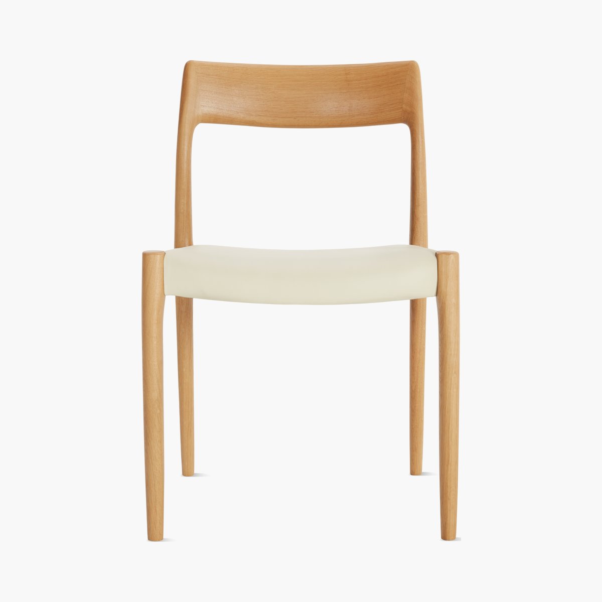 M&oslash;ller Model 77 Side Chair, Leather Seat