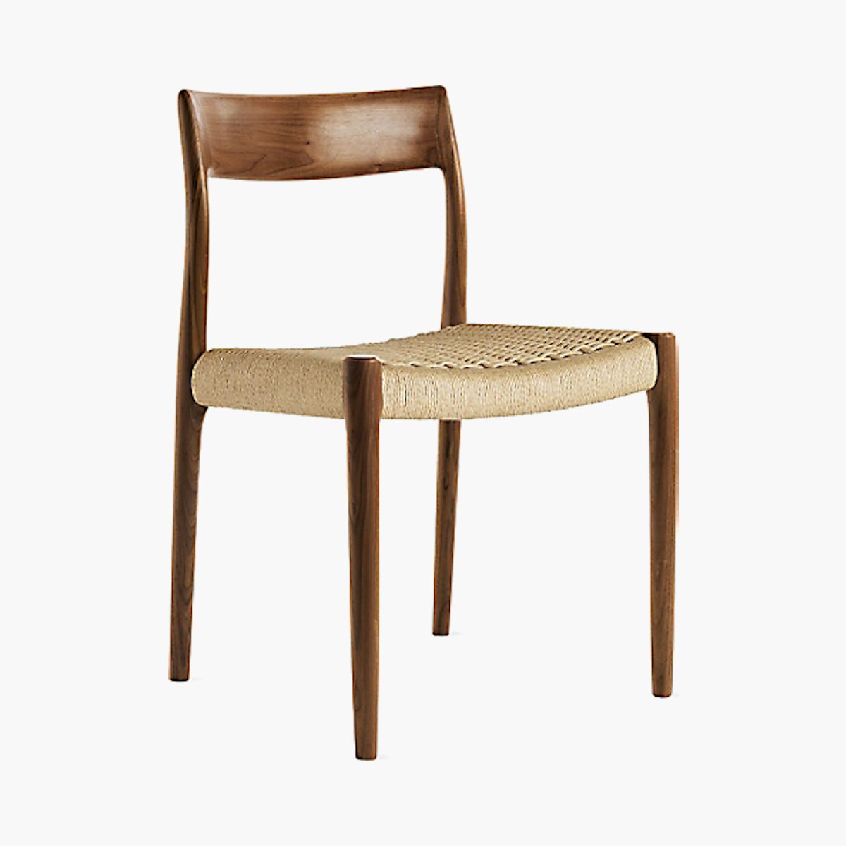 M&oslash;ller Model 77 Side Chair, Woven Seat