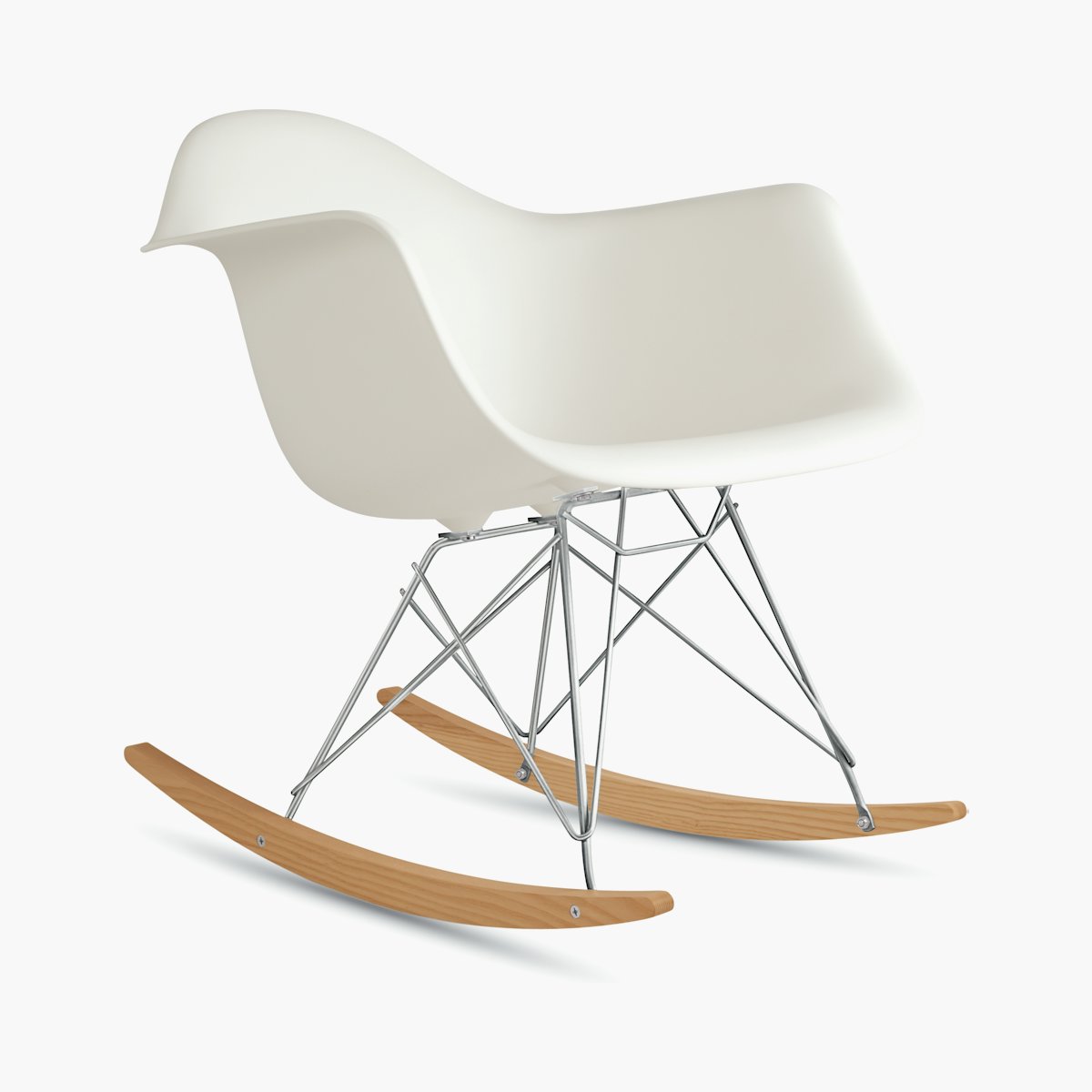 Eames Molded Plastic Armchair, Rocker Base
